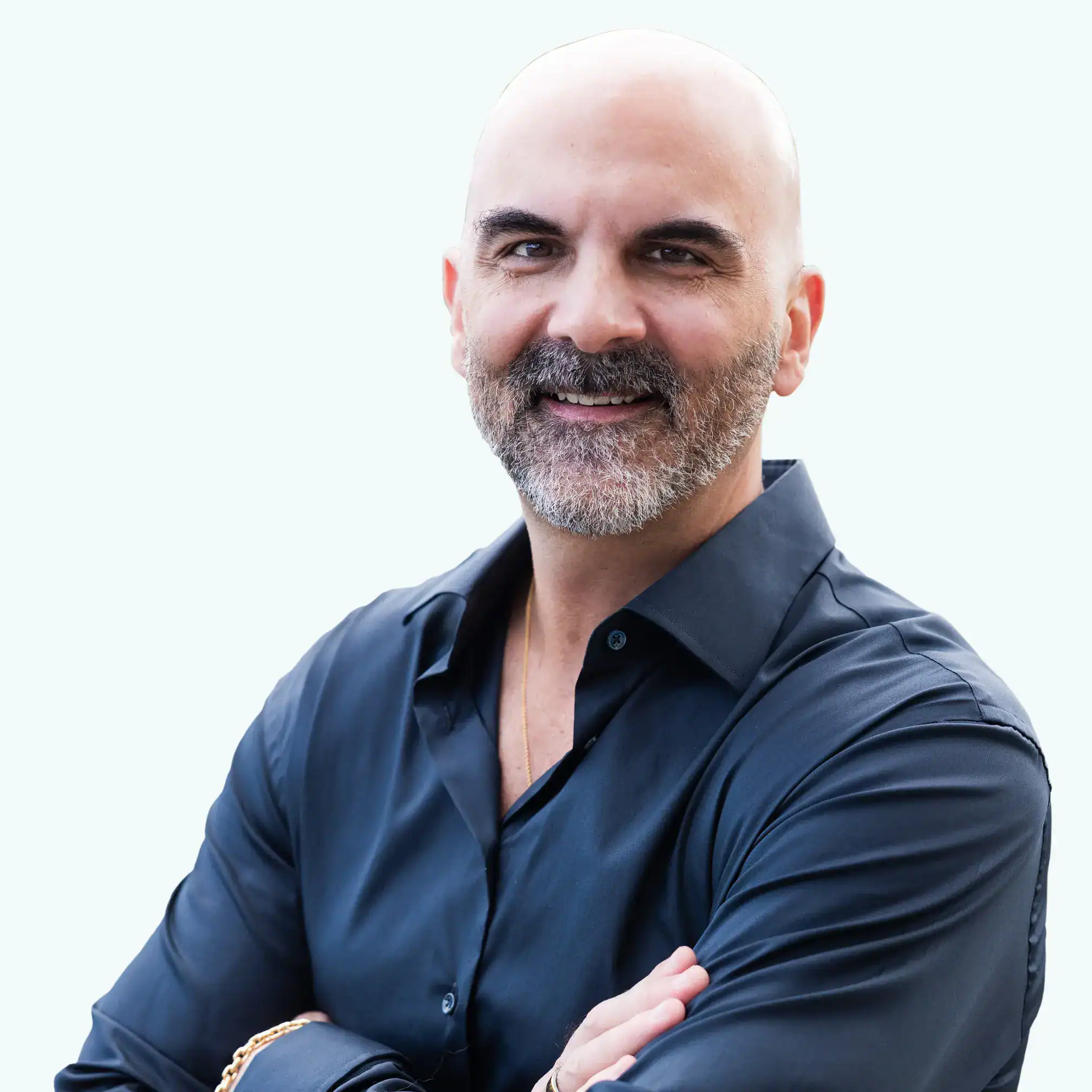 Dr. David Rankin, plastic surgeon at Aqua Plastic Surgery, wearing a black shirt